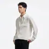 Camisa de Trabajo Rayada Estilo Old Money para Hombre, Versátil Holgada Casual Estilo Americano Camisa Nueva de Primavera
