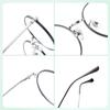 Armazón de gafas ultraligero de titanio puro estilo coreano armazón para gafas de miopía femenino mate todo titanio IP galvanizado armazón para gafas de miopía