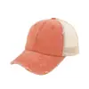 Gorra de Béisbol de Malla Perforada Lavable de Verano con Logo Personalizado, Recorte para Cola de Caballo, Gorra de Malla Transpirable, Sombrero de Sol para Protección Solar al Aire Libre