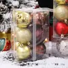 Nuevo Juego de Bolas de Navidad de Amazon, 6 cm, 12 Piezas, Decoración de Escena Navideña, Adornos de Bola para Colgar en el Árbol de Navidad