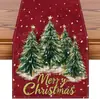 Navidad Nuevo Llegado Festival Navideño Camino de Mesa Decoración Festiva Camino de Mesa de Lino Decoración de Mesa de Comedor del Hogar Mantel Navideño