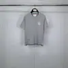 Ventas Directas de Fábrica Tb Nuevo Patrón de Verano Bordado Liso Cuello Redondo Manga Corta Camiseta Casual y Cómoda para Hombres y Mujeres