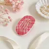 Pinza para el Cabello de Acetato Estampado Coreano Clip Oval Hueco Exquisito de Gama Alta Tamaño Grande para Mujeres Parte Trasera de la Cabeza Pinza de Pico de Pato Accesorios para el Cabello