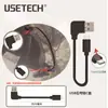 Cabo de Dados Tipo-C Mais Vendido para Câmera de Painel Curto USB para Carro Tipo-C Duplo Cotovelo Cabo de Dados