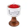 Vela Aromática Camélia Dourada Ornamento Retrô Casa Interior Longa Duração Quarto Nicho Presente de Aniversário de Luxo