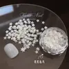 Arte de Unhas com Diamantes Triturados Brilhantes, Fio de Estrela, Glitter, Flocos de Neve Natalinos Sonhadores, Estrelas de Cinco Pontas, Borboletas, Decorações de Unhas Ultra-Finas Starburst