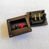 Altavoz 92X80mm Terminal de Audio de Altavoz con Caja de Conexiones de Núcleo de Cobre de Dos Posiciones Rojo y Negro Cableado Placa Trasera Backplane