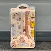 Novo Estojo Lápis 8030 Caneta Conjunto de Papelaria Stitch Kuromi Papelaria Presente de Dia das Crianças Caixa de Presente para o Início das Aulas