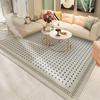 Alfombra de Sala de Estar Francesa Resistente a las Manchas y Fácil de Cuidar, Felpudo de Terciopelo Cristal, Área Grande, Cobertura Total, Manta para el Hogar, Dormitorio, Cabecera