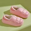 Pantuflas de Algodón de Invierno para Mujer, Antideslizantes, Talón Cerrado, Pantuflas Cálidas de Felpa para Interior del Hogar, Pantuflas de Algodón para Maternidad Postparto, Adecuadas para Uso Exterior, con Forro Polar Añadido