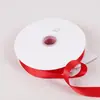 Cinta roja brillante cinta de seda cinta de satén banderín rojo para coche regalo presente horneado flor embalaje boda