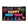 Tecido de Fundo de Ano Novo Personalização Decoração de Festa de Festival Arranjo Exclusivo de Comércio Exterior da Amazon Banner Fonte de Fábrica