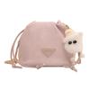 Bolsa de mão popular elegante para mulheres 2024 nova primavera e verão bolsa transversal casual com corrente bolsa de balde com cordão de moda
