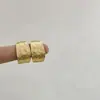 Pendientes de Aro Ancho Redondos Super Elegantes de Metal Estilo Europeo y Americano Cepillado para Mujer con Textura Geométrica y Acabado Mate, Pendientes de Aro Grandes de Moda
