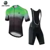 Xintown Estilo Ciclismo Verão Manga Curta Roupa de Ciclismo Nova Roupa de Ciclismo Calças Conjunto com Suspensório para Ciclismo de Verão