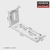 Soporte triangular de acero inoxidable sin perforaciones, soporte de estante de pared, soporte de soporte en forma de L, escuadra de esquina, ángulo recto de 90 grados, estante de almacenamiento