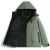 Chaqueta tres en uno para hombre y mujer, a prueba de viento e impermeable, conjunto de dos piezas de forro polar para otoño e invierno para senderismo, ciclismo y montañismo, personalizable