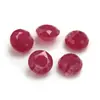 Rubí Cultivado Redondo de Color Claro, Rubí Natural de Imitación, Piedra Suelta, Rubí No Transparente para Incrustar, Wholesale