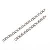 Pulsera de Cadena Extensora Aretes Cadena de Cola Cadena Extensora Cadena de Ajuste que No se Desvanece Accesorios de Joyería DIY Material de Cadena de Diamantes