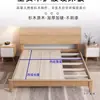 Tabla de Cama de Madera Maciza Cama con Litera para Dormitorio Pieza Entera de Madera Abeto Personalizado de Madera Maciza Tabla de Cama con Protección Lumbar Marco de Listones Colchón Duro