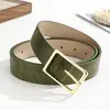 Nuevo Cinturón de Mujer Retro Hebilla Pequeña Dorada Cinturón para Falda de Mezclilla Hebilla Cuadrada Estilo Coreano Moda de Gama Alta Accesorios de Vestir para Mujer