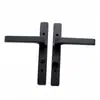 Perfil Estrecho, Borde Ultraestrecho, Cerradura de Puerta de Aluminio Negra Universal para Baño sin Llave con Pestillo Simple