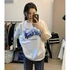 Bolsa de Expresión Camiseta Linda de Manga Corta Cuello Redondo Camiseta de Manga Corta para Hombre y Mujer Estilo Coreano Estudiante Suelta Trendy ins Top Camiseta de Pareja