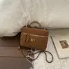 Bolsa Coreana de Nicho Bolsa Transversal Feminina Versátil Bolsa de Ombro Moda Casual Acolchoada Bolsa Saco Bolsa de Mão Simples
