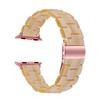 Resina Natural Adecuada para S11/12 Apple Iwatch345678910 Correa de Reloj Ultra Transparente de Tres Piezas