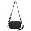 Bolso Bandolera de Tela Oxford de Gran Capacidad, Bolso para Monedas y Teléfono con Múltiples Compartimentos, Color Sólido Horizontal, Moda Elegante para Mujeres y Hombres