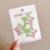 Pinzas para el cabello infantiles de moda con forma de estrella, versátiles y no dañan el cabello, juego de pasadores para arreglar mechones sueltos y flequillo, accesorios para el cabello para niñas