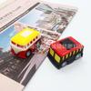 Estilo nostálgico autobús clásico de fricción antiguo autobús anticuado decoración de escritorio coche regalo juguete pequeño