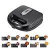 Máquina de Sándwiches Americana Estándar Transfronteriza 10 en 1, Máquina para Waffles Intercambiable, Máquina para Donas, Máquina para Desayuno con Pastel, Máquina para Galletas
