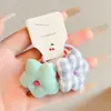 Ligas para el cabello de tela con bloques de color para niños que no dañan el cabello, Diademas florales a cuadros para niñas pequeñas, Cuerdas para el cabello dulces rellenas de algodón y Accesorios para el cabello para niñas