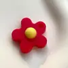 Parche Adhesivo Suave de Flor Linda en PVC Accesorios Colgantes Creativos para Bolso de Estudiante Colgante con Agujeros Material