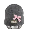 Gorro de punto de mezcla de lana estilo coreano, gorro de invierno cálido que cubre las orejas, suave y cómodo, gorro de punto coreano minimalista y versátil