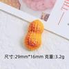 Deliciosa comida de nuez juego creativo hecho a mano diy resina crema pequeños accesorios hebilla zapatos con agujeros materiales de joyería al por mayor
