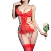 Guiyun lingerie sexy feminino novo pura tentação renda transparência macacão pijama sexy atacado geração