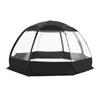 Tienda de campaña transparente esférica de PVC impermeable y a prueba de viento de ocho lados para exteriores con cielo estrellado, espacio grande, personalizable