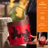 Caja de Empaque para Pasteles de Luna 2026, Caja de Regalo de Alta Gama para el Festival de Medio Otoño, Caja Vacía, Caja de Regalo Redonda Portátil para Pasteles de Luna al por Mayor