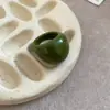 Anillo Oval Geométrico de Resina de Dopamina, Anillo Fresco Estilo Bosque para Dedo Índice, Anillo de Diseño de Nicho Minimalista de Moda
