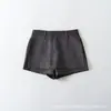Shorts Falda de Mezclilla de Tiro Bajo con Abertura Lateral para Mujer, Verano Tiro Alto Adelgazante Anti-Exposición Versátil Elegante Falda Línea A