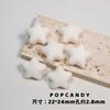 [Días nevados] Material hecho a mano de invierno corazón de niña Serie Azul Blanco cadena para teléfono móvil de nicho colgante ccd cuentas