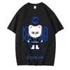 Algodón Transfronterizo Tkpop Karma Hyunjin Estampado de Dibujos Animados Casual Lindo Moda Camiseta Moda Coreana