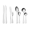 Amazon Transfronterizo 1010 Acero Inoxidable Vajilla Vajilla Occidental Juego de Cuchillo, Tenedor y Cuchara para Steak Cuchara de Postre Juego de 24 Piezas