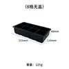 Bandeja de Hielo de Silicona de Grado Alimenticio Más Vendida Transfronteriza para Uso Doméstico, Tamaño Grande con Tapa, Fácil de Desmoldar, para Hacer Bolas de Hielo y Cubitos de Hielo Caseros