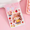 Pegatinas 5D tridimensionales con relieve para niñas, dibujos animados infantiles, autoadhesivas, impermeables, decoración DIY para funda de teléfono, patrones pequeños