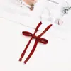 Corbata de Moño JK Rosa sin Atar Color Sólido Cuello de Uniforme Cinta de Moño Estilo Japonés Corbata de Moño para Estudiante