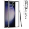 Compatible con la carcasa del teléfono móvil Samsung S24Ultra, carcasa espacial transparente 2 en 1 S24 24 + funda protectora resistente a caídas transfronterizas.