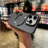 Adecuado para iPhone 16 Pro Max Funda Magnética para Teléfono 15 Tacto de Piel Mate 14 Sentido de Gama Alta 13 Anticaídas 12 Cubierta Protectora